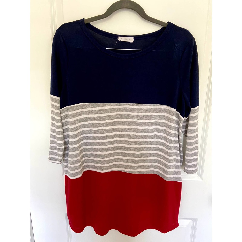 Women's Large Red, White and Blue long shirt